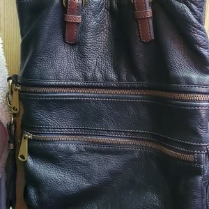 Black leather Fossil Explorer